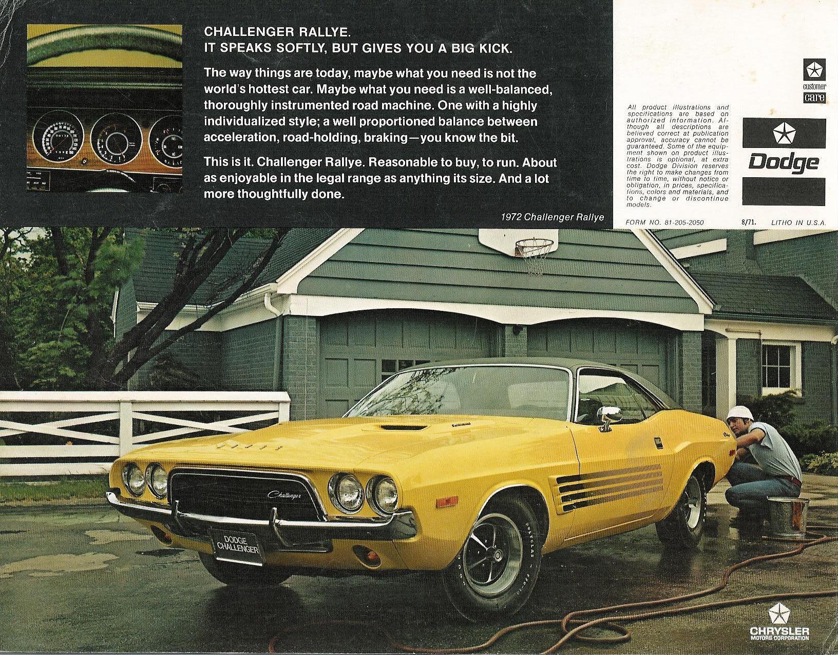 1972 Dodge Challenger Brochure Page 3